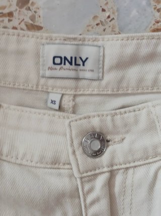 Shorts vaqueros beige ONLY
