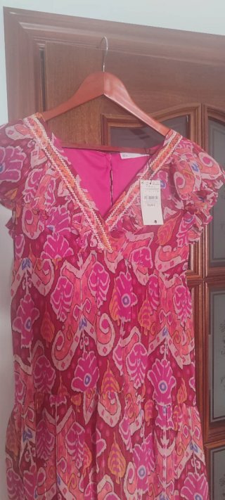 Vestido largo estampado sin estrenar