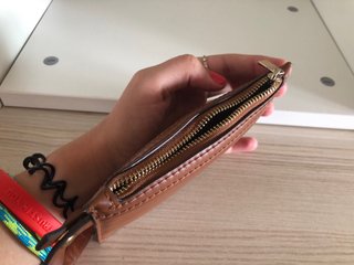 Monedero Zara Marrón Piel