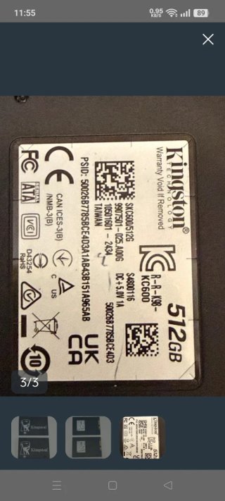 SSD Kingston 512GB