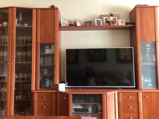 Mueble salón, mesa y 6 sillas