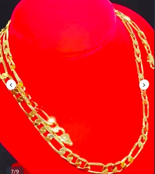 Cadena laminada en oro de 18k