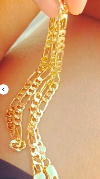 Cadena laminada en oro de 18k