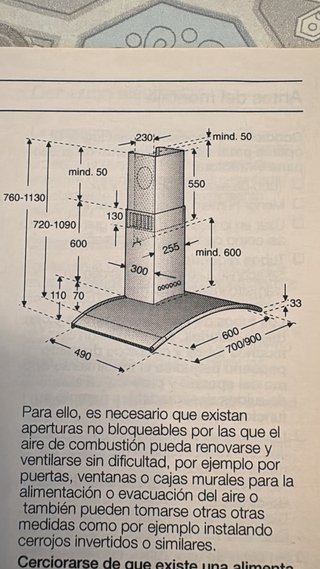 Campana extractora Balay diseño acero inoxidable