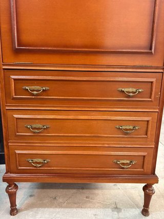 Mueble Secreter Clásico Madera y Mármol