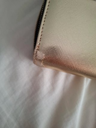 Cartera Tous bicolor dorada y plateada