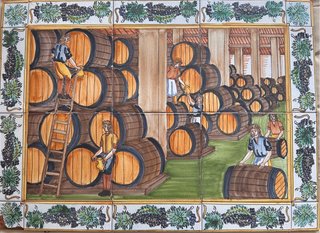 Mural Cerámica Bodega Vino 55x40