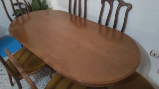 Mesa comedor madera extensible + 6 sillas regalo