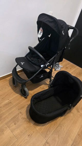 Carrito Bebe Asalvo Duo Capazo+Silla Paseo Negro