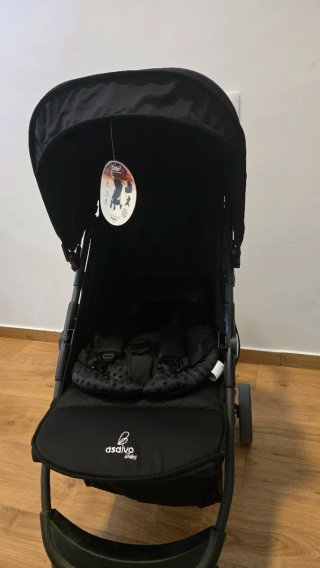 Carrito Bebe Asalvo Duo Capazo+Silla Paseo Negro