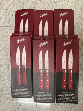 COLTELLI BERKEL 6 set 12 coltelli nuovi originali