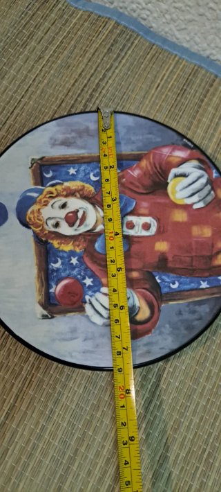 Plato decorativo payaso malabarista