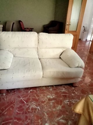 Sofá de 2 y 3 plazas beige