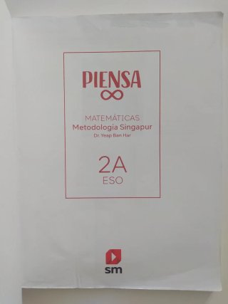 Matemáticas Singapur 2 ESO SM Piensa Infinito