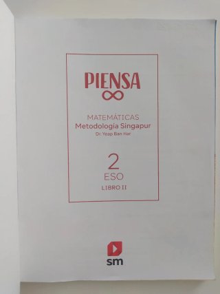 Matemáticas Singapur 2 ESO SM Piensa Infinito