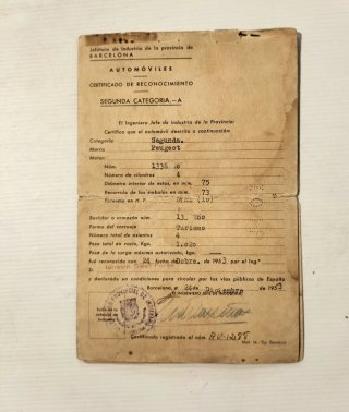Antigua documentación Peugeot 203