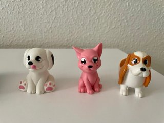 Conjunto de 6 perros de juguete
