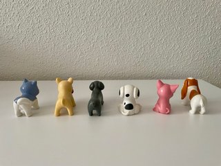 Conjunto de 6 perros de juguete