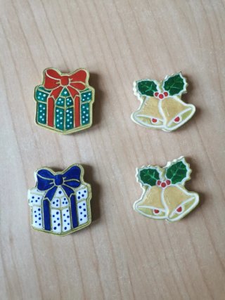 Imanes de Navidad Hechos a Mano (4 uds)