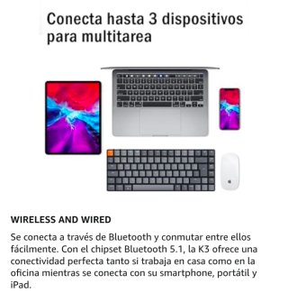 Teclado Keychron K3 V2 Red Linear