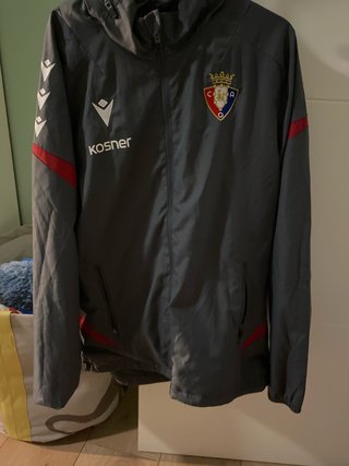 Impermeable Macron Osasuna Gris/Rojo