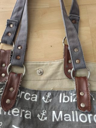 Bolso de tela con nombres de islas