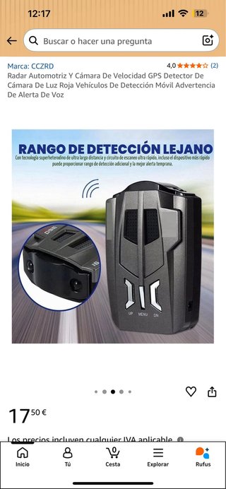 Radar CCZRD GPS Detector Velocidad