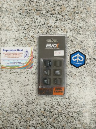 J RODILLOS MARCA EVOK PARA VARIADOR POLINI VESPINO
