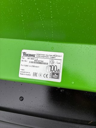 Tractor cortacésped Viking verde
