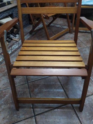Lote 4 Sillas Plegables Madera