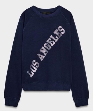 Sudadera Azul Los Angeles Zara