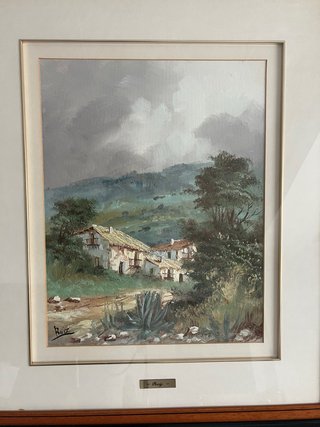 Dos cuadros óleo paisajes Ruiz