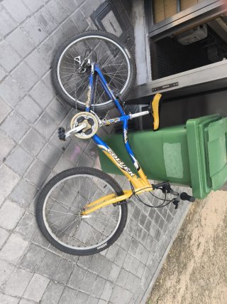 Bicicleta Coluer Azul y Amarilla