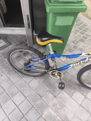 Bicicleta Coluer Azul y Amarilla