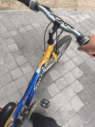 Bicicleta Coluer Azul y Amarilla