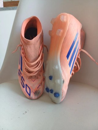 Scarpe da calcio Adidas F50 Arancione e Blu