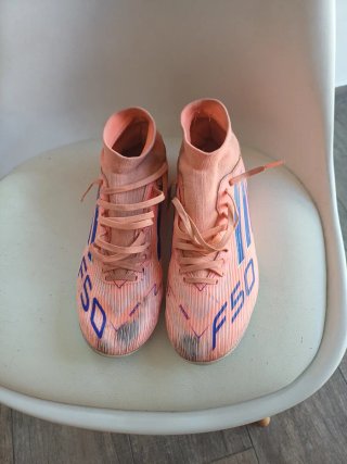 Scarpe da calcio Adidas F50 Arancione e Blu