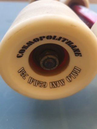 Ejes y Ruedas Longboard Paris Truck Rojos
