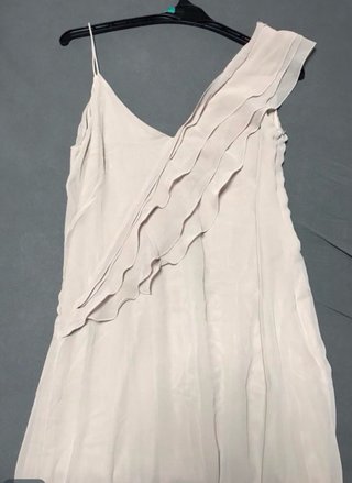Vestido largo Mango nude