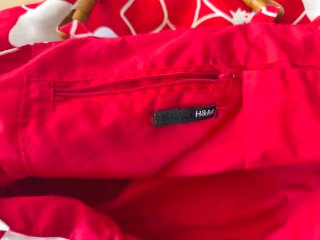 Bolso H&M Flores Rojas y Blancas