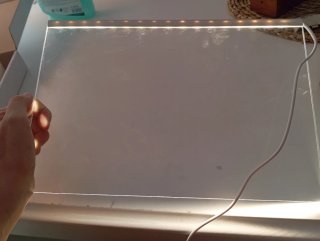 Mesa de luz LED A4 para dibujar y calcar