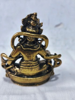 Figura bronce antigua Guru Rinpoche Tibet Buda