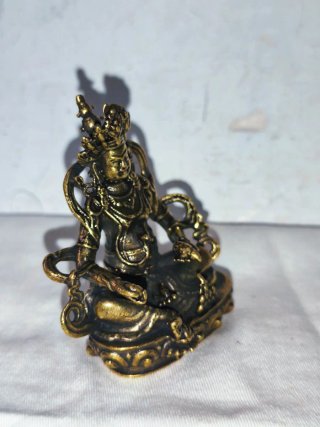 Figura bronce antigua Guru Rinpoche Tibet Buda