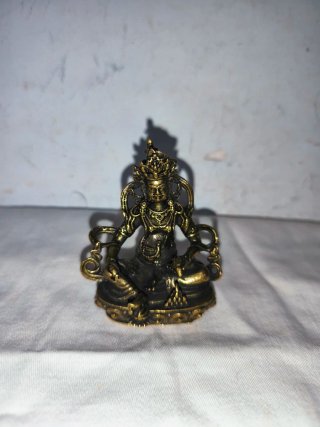Figura bronce antigua Guru Rinpoche Tibet Buda