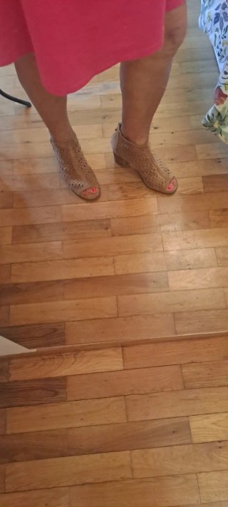 Botines Sandalia Beige/Marrón con Cremallera