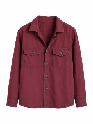 Camisa tejana roja (chaqueta fina)