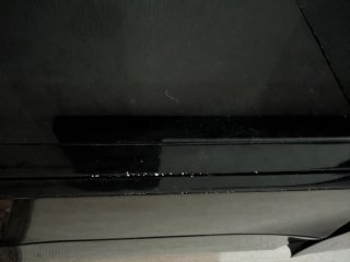 Mueble entrada suspendido negro + espejo