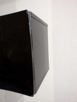 Mueble entrada suspendido negro + espejo