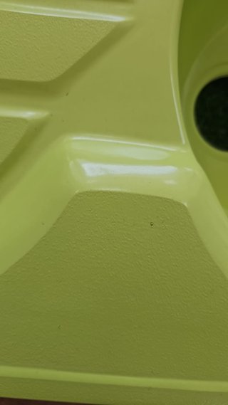 Fregadero acrílico verde pistacho