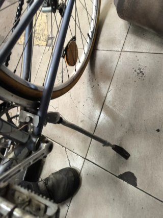 Bicicleta de paseo azul